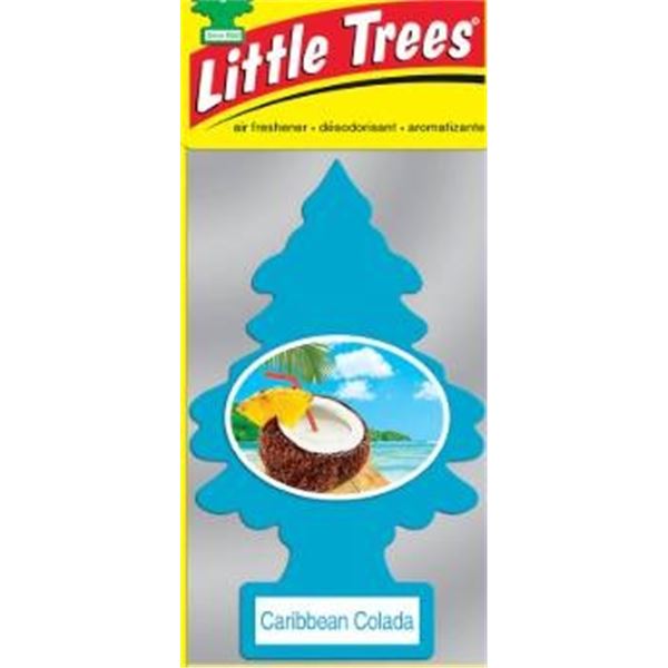 Lot of 10 Little Trees Caribbean Colada Air Fresheners