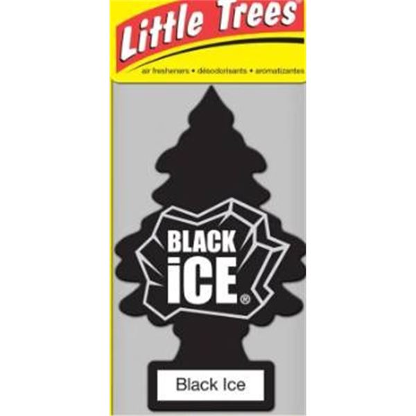 Lot of 10 Little Trees Black Ice Air Fresheners