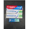 Image 1 : Lot of 4  Assorted Toothpaste Tubes by Colgate, Sensodyne, and Crest