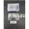 Image 1 : Lot of 23 Clear Plastic Protective Sleeves with ziplock style closure