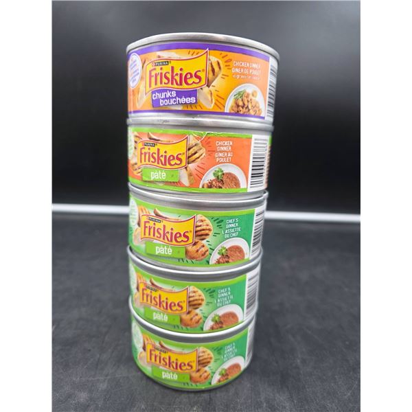 Purina Friskies Canned Cat Food, Various Flavors, 5x156g Each