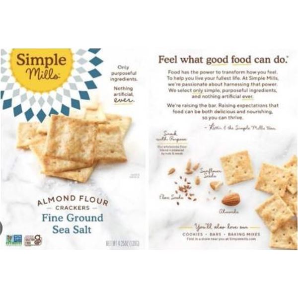Simple Mills Almond Flour Crackers with Sea Salt