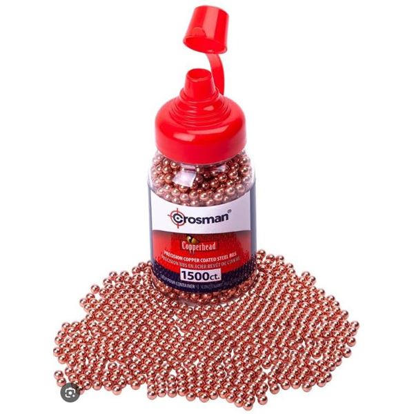 Crosman Copperhead Precision Steel BBs 4.5mm – 1500 Count