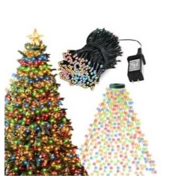 Christmas Tree Lights with 400 LED Cascading Twinkle Lights for Indoor or Outdoor Use