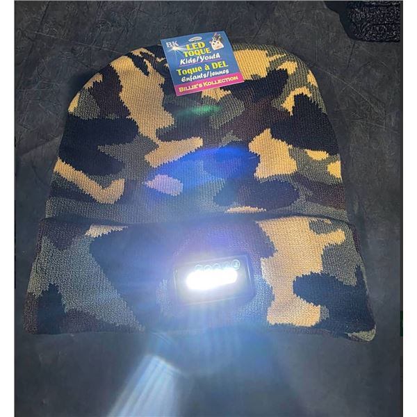 Billie’s Kollection LED Toque for Kids/Youth, Camouflage Design