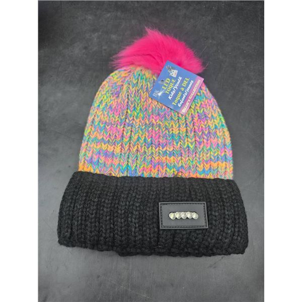 Billie’s Kollection LED Toque for Kids/Youth with Rainbow Knit and Black Cuff