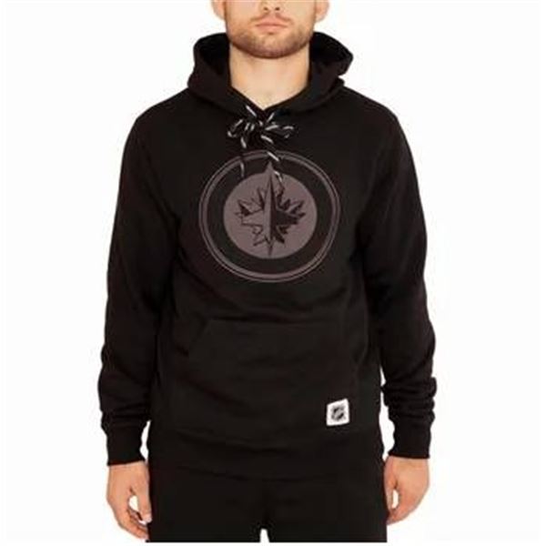 Winnipeg Jets NHL Licensed Hoodie XL Black with Embossed Logo