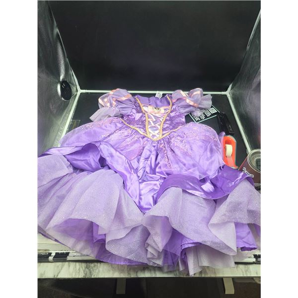 Disney Princess Rapunzel from Tangled Glow-in-the-Dark Costume Dress SIZE 4-5