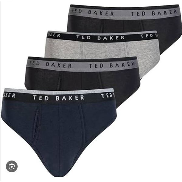 Medium Ted Baker Men’s 6-Pack Briefs, Cotton Stretch