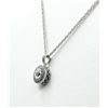 Image 2 : Sterling Silver Natural Diamond (0.10ct) Pendant with Sterling Silver Chain, W/A $625.00.