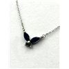 Image 2 : Sterling Silver Natural Blue Sapphire Pendant with Sterling Silver Chain, Retail $350.00.