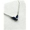 Image 3 : Sterling Silver Natural Blue Sapphire Pendant with Sterling Silver Chain, Retail $350.00.