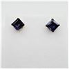Image 2 : 14KT Yellow Gold Natural Iolite (1ct) Earrings, W/A $720.00.
