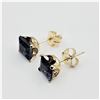 Image 4 : 14KT Yellow Gold Natural Iolite (1ct) Earrings, W/A $720.00.