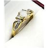 Image 2 : Gold Plated Sterling Silver Opal (0.23ct) with Natural White Topaz (0.08ct) Ring, Size 6.5, W/A $250