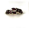Image 1 : Gold Plated Sterling Silver Natural Garnet (2.10ct) Ring, Size 6.5, W/A $385.00. Garnet is the birth