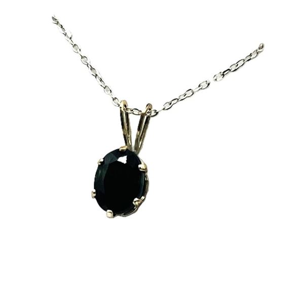 Sterling Silver Natural Black Onyx Pendant with Sterling Silver Chain, Retail $400.00.