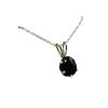 Image 2 : Sterling Silver Natural Black Onyx Pendant with Sterling Silver Chain, Retail $400.00.