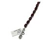 Image 2 : Sterling Silver Natural Garnet (17ct) 8.5-7.75" Long Bracelet, W/A $775.00.