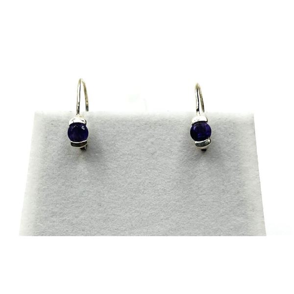 Sterling Silver Natural Amethyst (0.90ct) Lever Back Earrings, W/A $300.00. Amethyst is the birthsto