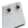Image 3 : 10KT Yellow Gold Natural Blue Topaz Earrings, Retail $300.00.
