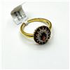 Image 4 : Gold Plated Sterling Silver Natural Garnet (1.13ct) with CZ (0.15ct) Ring, Size 8, W/A $275.00.