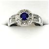 Image 1 : Sterling Silver Natural Amethyst (0.25ct) with CZ (0.20ct) Ring, Size 8.25, W/A $200.00.