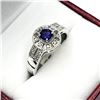 Image 2 : Sterling Silver Natural Amethyst (0.25ct) with CZ (0.20ct) Ring, Size 8.25, W/A $200.00.