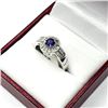 Image 3 : Sterling Silver Natural Amethyst (0.25ct) with CZ (0.20ct) Ring, Size 8.25, W/A $200.00.