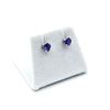 Image 3 : 14KT White Gold Natural Amethyst Heart Shape Earring, Retail $300.00.