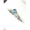 Image 1 : 10KT White Gold Natural Blue Topaz (0.23ct) Ring, Size 5.5, W/A $780.00.