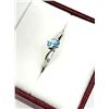 Image 2 : 10KT White Gold Natural Blue Topaz (0.23ct) Ring, Size 5.5, W/A $780.00.
