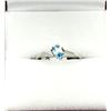 Image 4 : 10KT White Gold Natural Blue Topaz (0.23ct) Ring, Size 5.5, W/A $780.00.