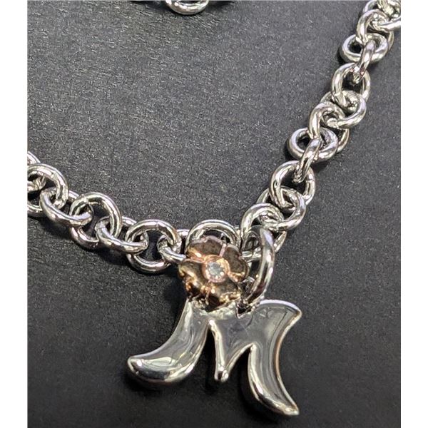 $70, SILVER(3.1g),  GENUINE DIAMOND (0.015ct) KID BRACELET, retail value $70