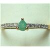 Image 3 : $200, SILVER GENUINE EMERALD  RING, retail value $200