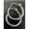 Image 2 : $30, SILVER(  g),  HOOP EARRING, retail value $30
