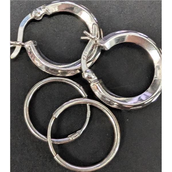 $50, SILVER LOTS OF 2 EARRING, retail value $50