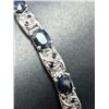 Image 1 : $1000, SILVER(17.3g), SAPPHIRIEBRACELET 7.5", retail value $1000