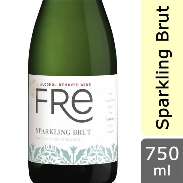 Fre Sparkling Brut Alcohol-Removed Wine, 750ml (2 Bottles)
