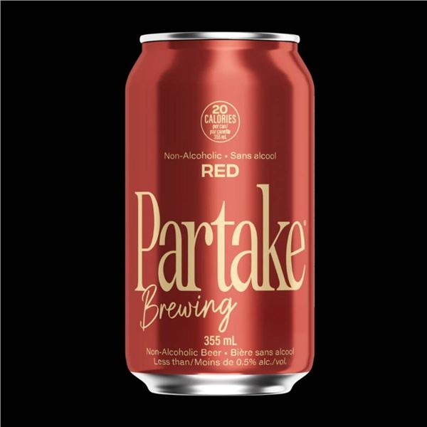 Partake Brewing Red Non-Alcoholic Beer 4 x 355 mL Case