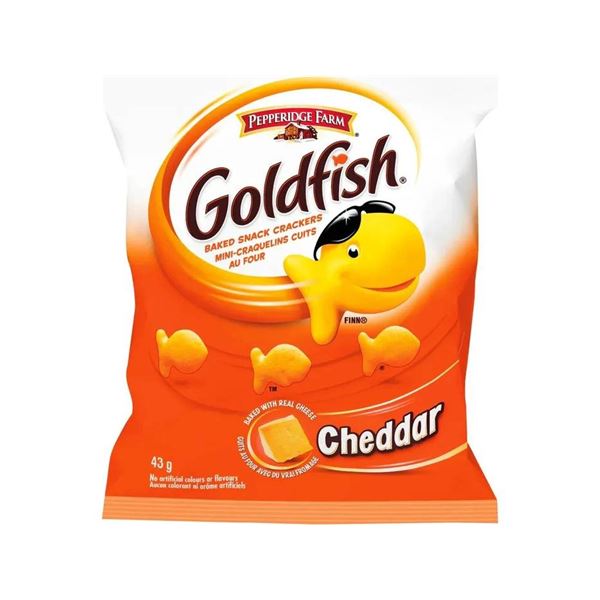 Goldfish Crackers Cheddar 48 x 45g Bags