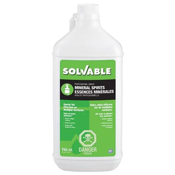 Solvable Professional Grade Mineral Spirits 946 mL Bottle (6 Units)