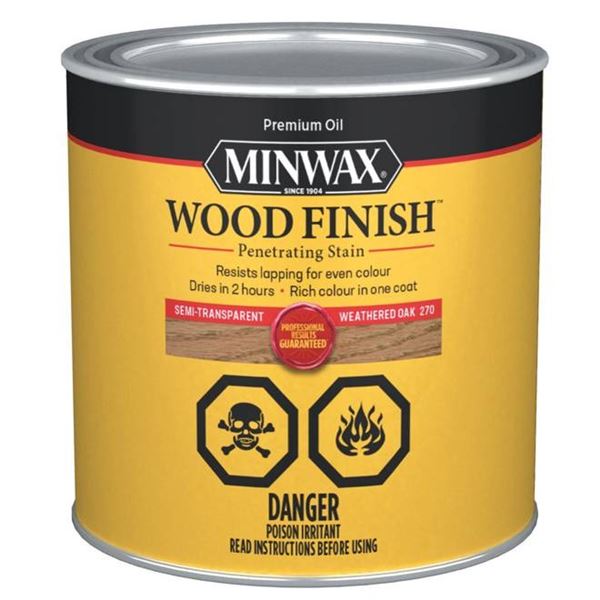 Minwax Wood Finish 270 Weathered Oak 236 mL, Pack of 4