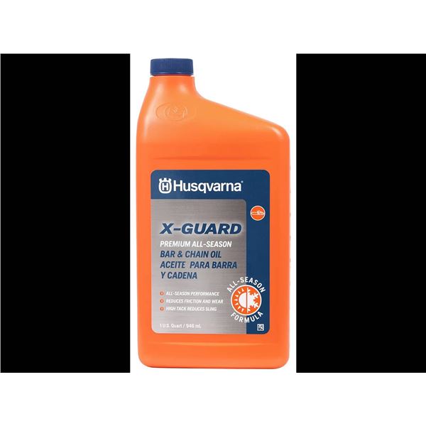 Husqvarna X-Guard Bar and Chain Oil, 946 mL (Set of 12)