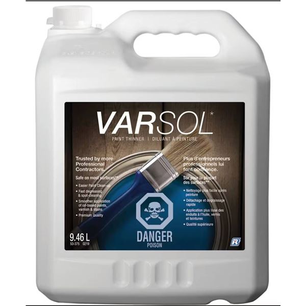 Varsol 9.46L Paint Thinner, 2 Bottles Included