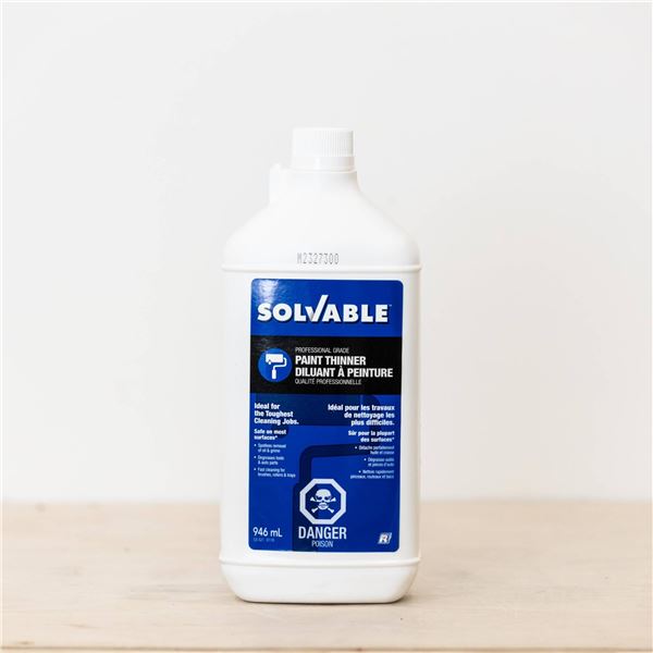 Solvable Paint Thinner in 946 mL Bottle, Lot of 6 Units