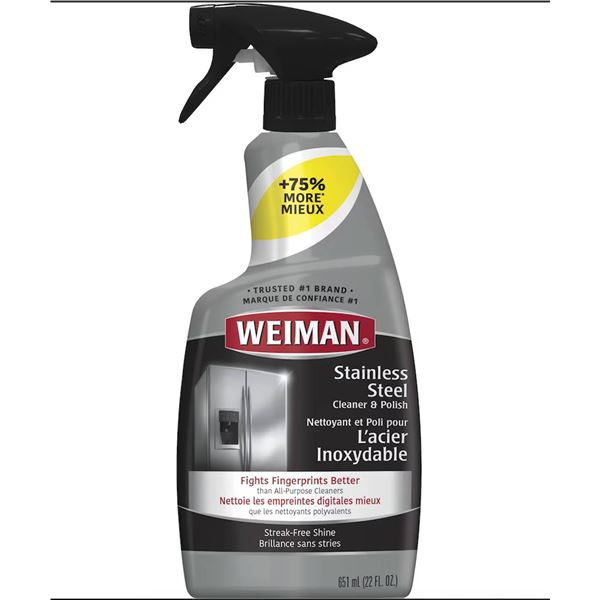 Weiman Stainless Steel Cleaner and Polish, 6 x 651 mL