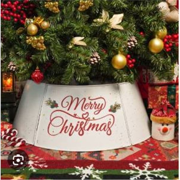 Putuo Decor 21-inch Live Trees Christmas tree base Decorative Panels – Not exact as shown i