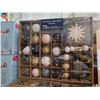 Image 2 : 78-Piece Set of Blue, Gold and White Assorted Holiday Ornaments