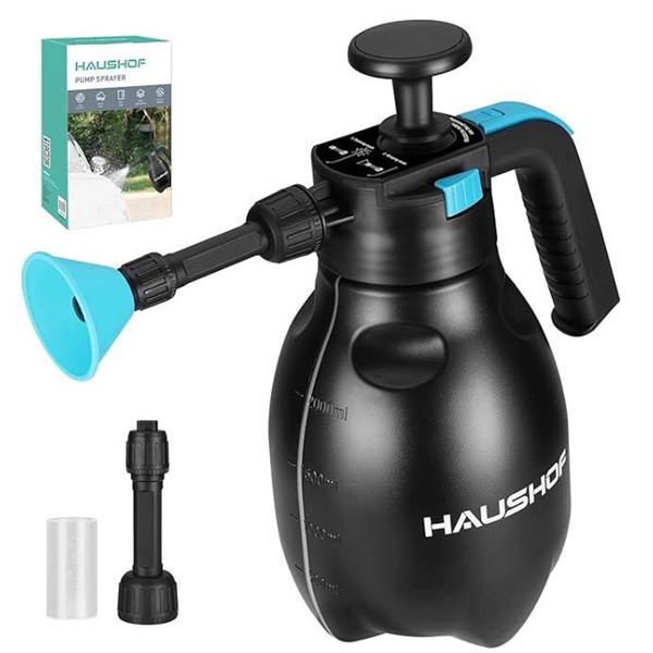 Haushof Pump Sprayer with Dual Function and Adjustable Modes
